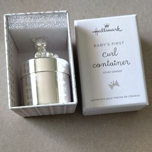 Hallmark Silver-Plated Baby's First Curl Keepsake Box